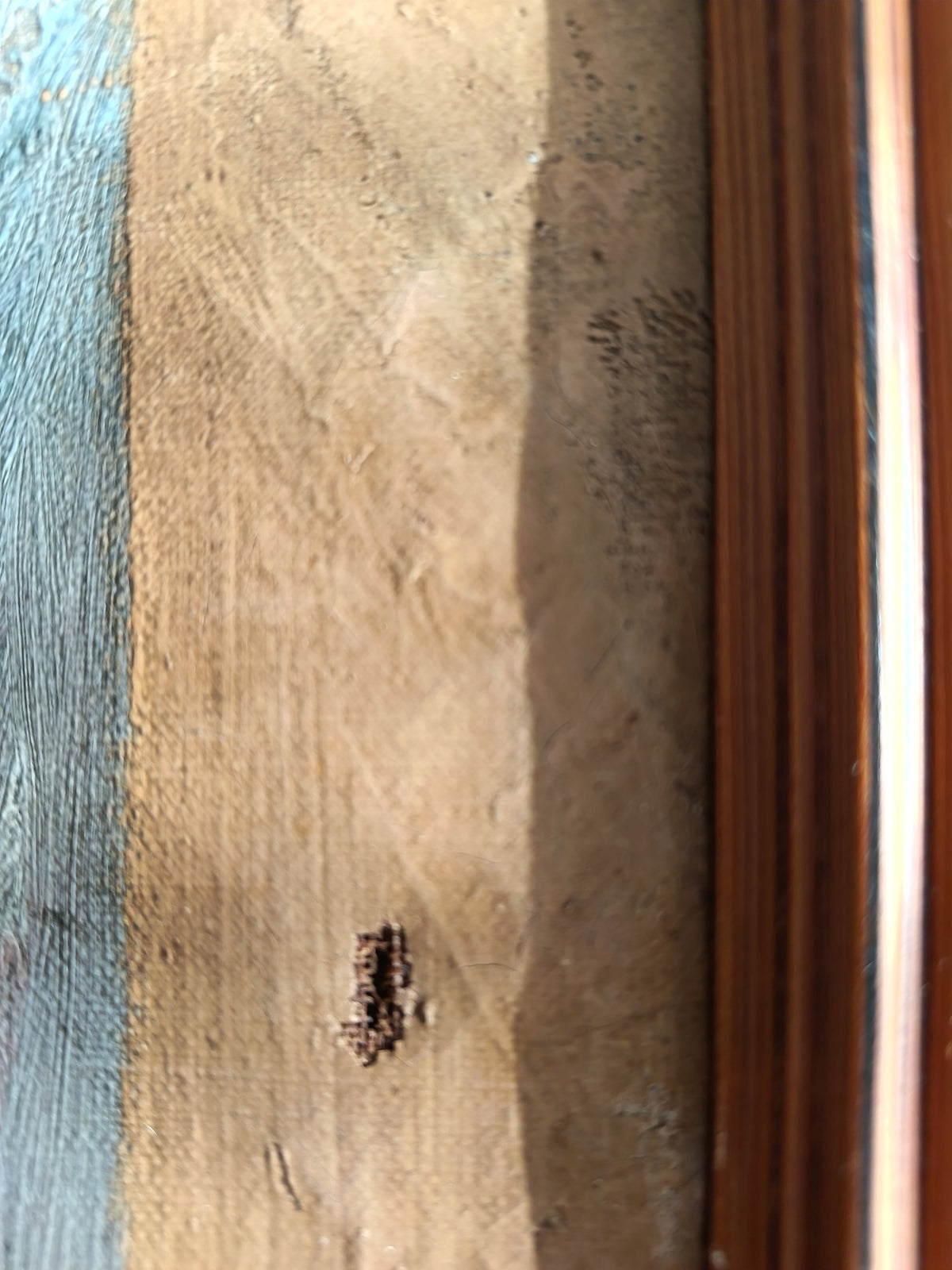 femme à l'ombrelle et aux fleurs-huile sur toile non signée