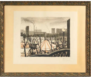 Fête foraine manège - Antral Louis Robert(1895-1939)