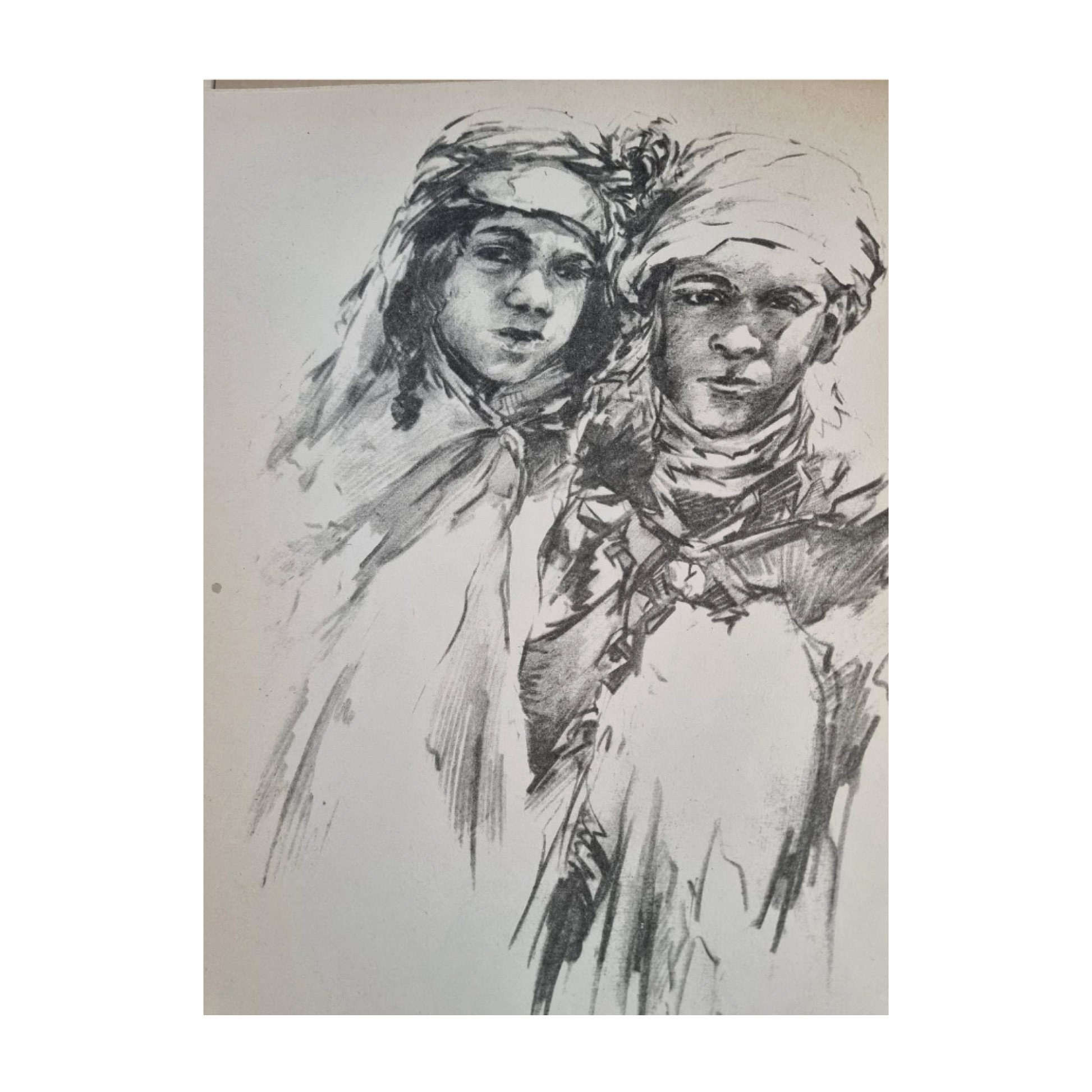 Portefeuille de 26 Planches Dessins Théophile-Jean Delaye Grandes Éditions Françaises 1947 25x32 cm authentique