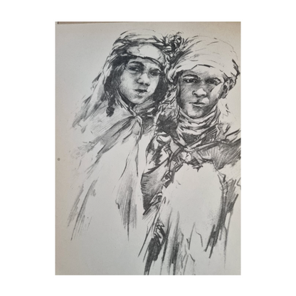 Portefeuille de 26 Planches Dessins Théophile-Jean Delaye Grandes Éditions Françaises 1947 25x32 cm authentique
