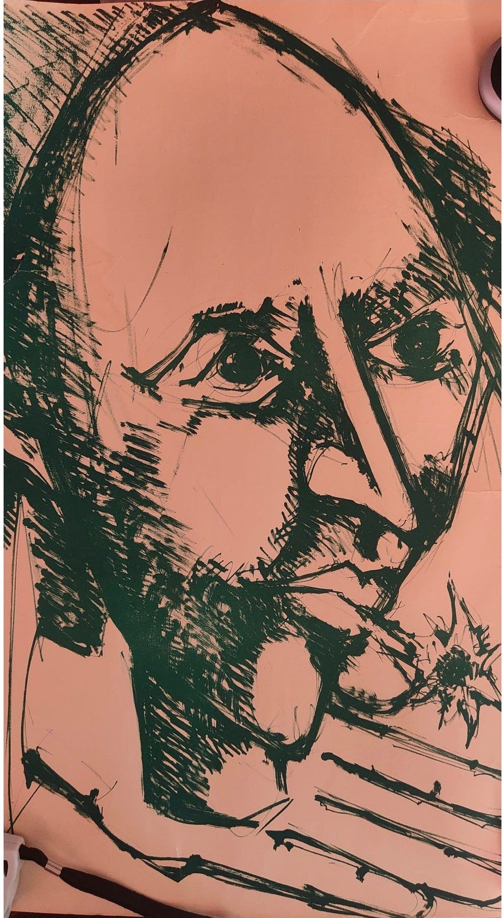 Image traitée - deux lithographies originales de Bernard Lorjou (1920-1986) pour son exposition mythique « Le Bal des Fols ».
