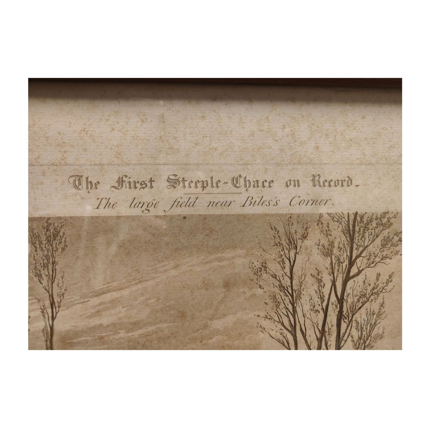 Image traitée - The first steeple chace on record-gravée par Harris dessiné par H. Alken
