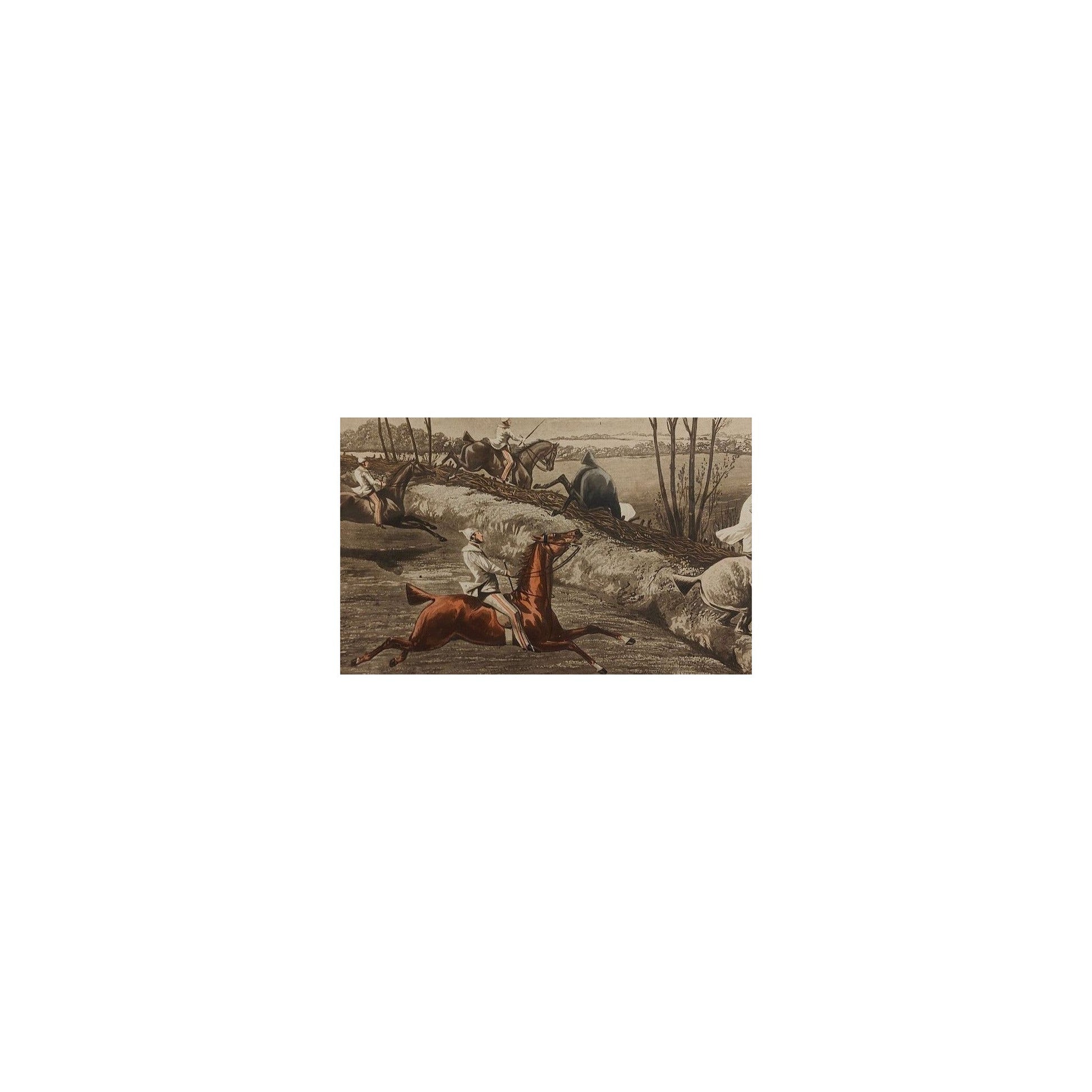 Image traitée - The first steeple chace on record-gravée par Harris dessiné par H. Alken
