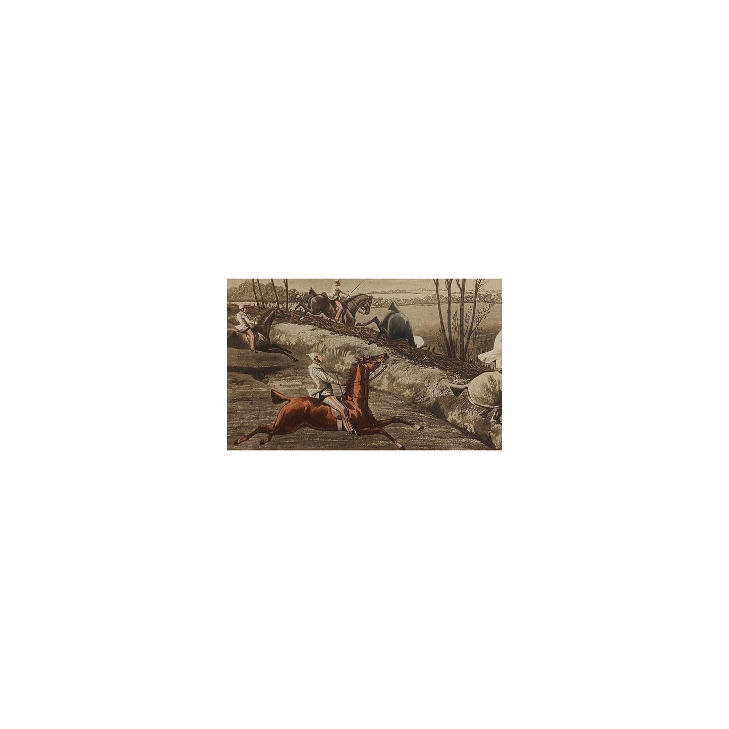 Image traitée - The first steeple chace on record-gravée par Harris dessiné par H. Alken