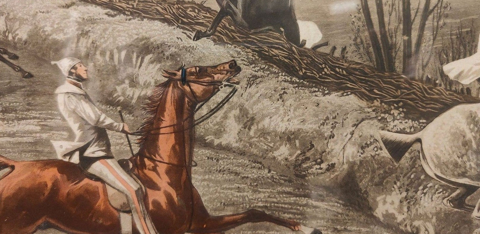 Image traitée - The first steeple chace on record-gravée par Harris dessiné par H. Alken