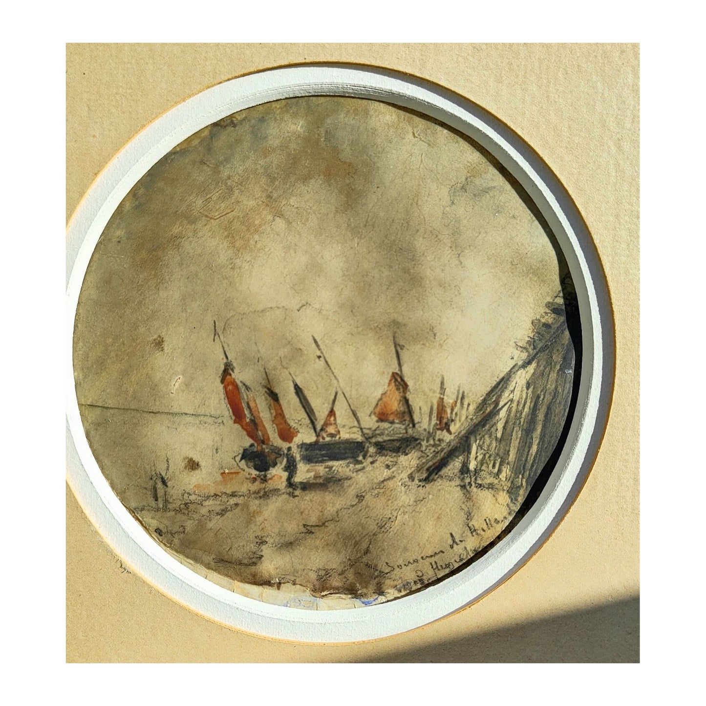 Image traitée - aquarelle sur velin souvenir de Hollande
