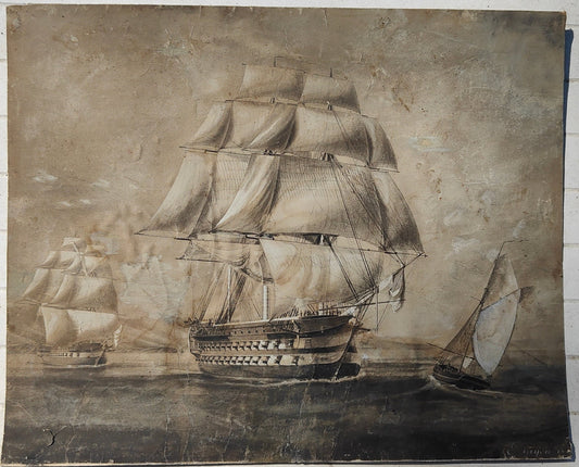 Vaisseaux et voiliers - Etienne PAYEN (1811-1889)